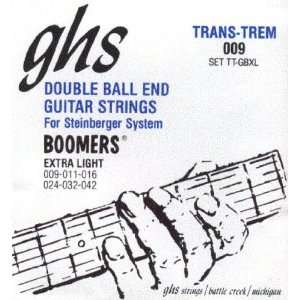 GHS Electric Guitar Double Ball End Trans Trem System Ex. Light, .009 