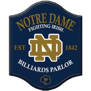  Notre Dame Fighting Irish Pub Style Billiard Parlor Sign 
