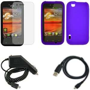  iFase Brand LG Maxx/myTouch E739 Combo Solid Purple 