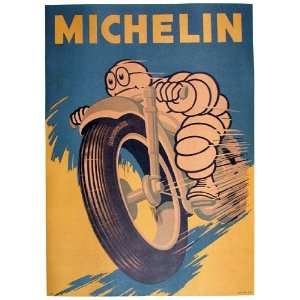  Michelin Vintage Motorcycle Poster   NOT a reproduction 