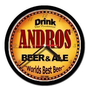  ANDROS beer and ale wall clock 