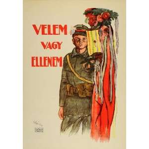  1959 Poster Boy Soldier Hungary Soviet Republic Marcel 