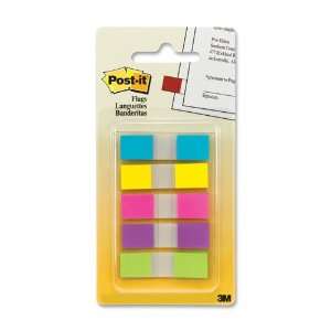  Portable Post it Flags 1/2x1 3/4 100/PK Bright Ast 