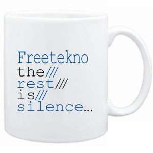  Mug White  Freetekno the rest is silence  Music 