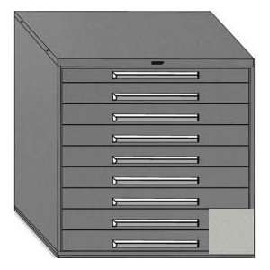  Equipto 45W Modular Cabinet 44H, 9 Drawers, Keyed Alike 