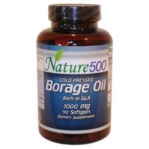  Nature500 Borage Oil 1,000mg Skin Health, PMS & Menopause 