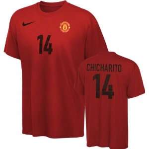  Manchester United Youth Chicharito Red Nike Name and 