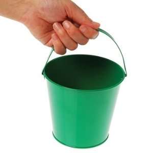  Green Metal Bucket (1) Party Supplies Toys & Games