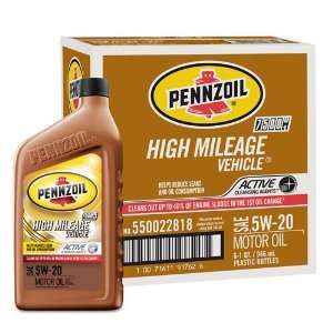  Pennzoil 550022818 5W 20 High Mileage Vehicle Motor Oil 