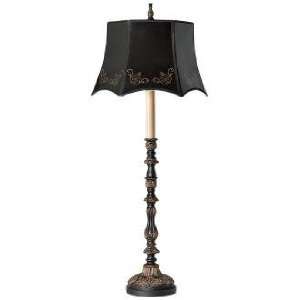  Poppins Antique Black and Gold Metal Buffet Lamp