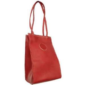  Piel Leather Small Market Bag Saddle