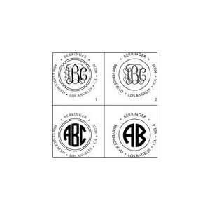   Self Inking Stamp, Monogrammed or Initials, 8 Designs