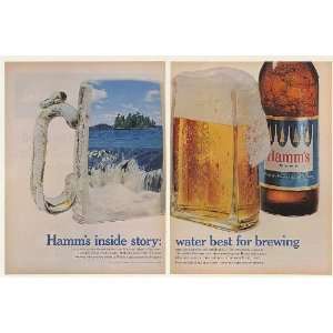  1967 Hamms Beer Bottle Mug Inside Story Pure Water 2 Page 
