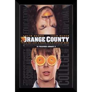    Orange County FRAMED 27x40 Movie Poster Jack Black