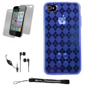  TPU Skin Cover Case with Back Argyle Design for New Apple iPhone 