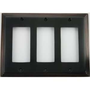   Deco Style Oil Rubbed Bronze 3 Gang GFI Wall Plate
