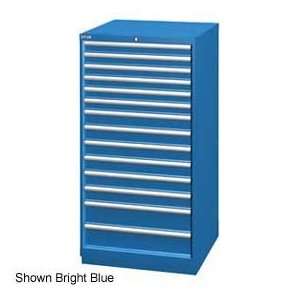   28 1/4W Cabinet, 14 Drawer, 282 Compart   Bright Blue, Master Keyed