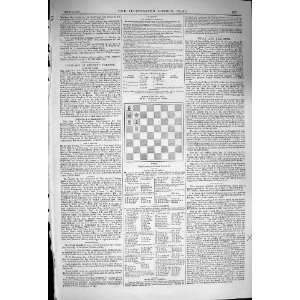    1876 Ten Pages Chess Moves Illustrated London News