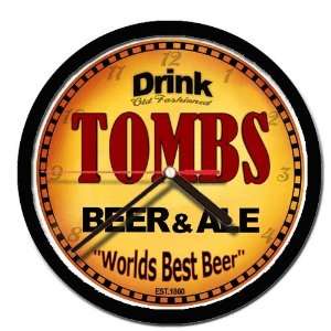  TOMBS beer and ale cerveza wall clock 