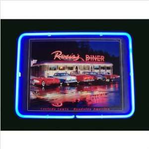 Neonetics Rosies Diner Neon Framed Tin Sign Rosies Diner Neon Framed 