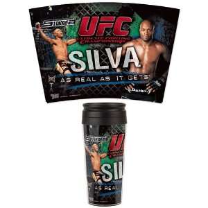   UFC MMA Mixed Martial Arts Travel Mug Anderson Silva 