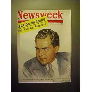 Richard Nixon November 15, 1954 Newsweek Magazine Professionally 