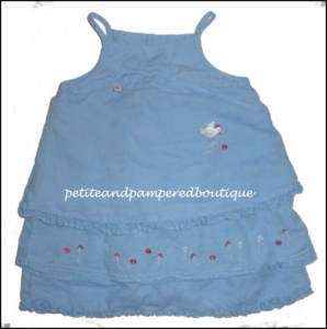Babymini Par CATIMINI Blue CHICKEN Boutique DRESS 3T 94  