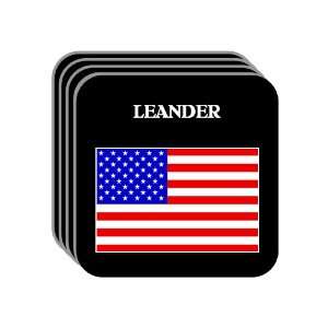  US Flag   Leander, Texas (TX) Set of 4 Mini Mousepad 