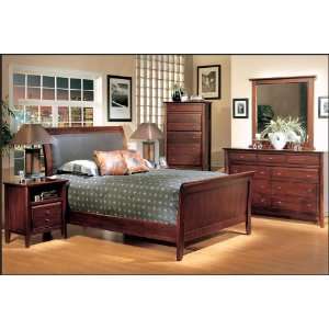  Adonis Furniture City Low Profile Leather Sleigh Bed 5 