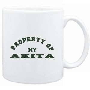  Mug White  PROPERTY OF MY Akita  Dogs