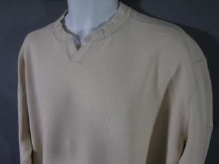 TOMMY BAHAMA *MARLIN* HALFTIME ABACO~ cotton sweater size M cream 