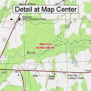 USGS Topographic Quadrangle Map   Albertson, North Carolina (Folded 