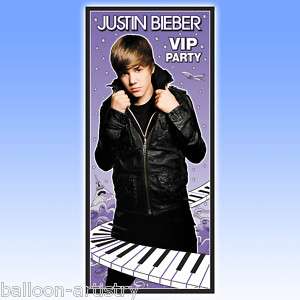 60 Justin Bieber Plastic Party Door Banner Decoration  