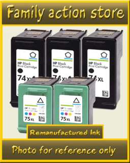 30 PK Hp 74 Ink CB335WN Blk hp74 CB335W FOR PhotoSmart  