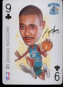 JAMAAL MAGLOIRE   Charlotte Hornets NBA Playing Card   2004 BIG HEAD 