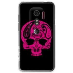  Second Skin HTC EVO 3D Print Cover Clear (Paisley skull 