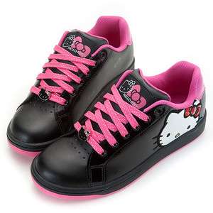   Ladys Comfy Sneakers Low Profile Shoes Black Peach 910613#H4  