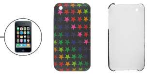 Star Rubberized Hard Plastic Case Shell for iPhone 3G  