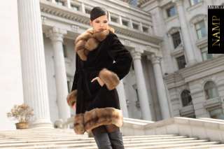 2012 SAGA FURS Womens Top luxury mink fur MINK Coat $33,699+NEW 