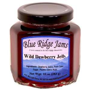 Blue Ridge Jams Wild Dewberry Jelly, Set of 3 (10 oz Jars)  