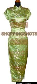 Chinese clothes cheongsam dress gown qipao 5A0336 green custom made 