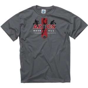  San Diego State Aztecs Charcoal Home Turf Basketball T 