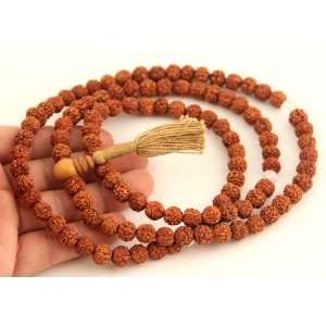  108 Beads SHIVA YOGA 5 Mukhi RUDRAKSHA Seeds Mala 