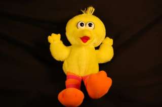 Vintage 12 Plush Talking Giggly Sesame Street Big Bird  