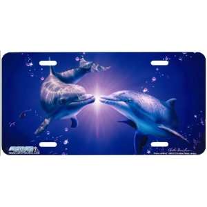 4069 Peace of Mind Dolphin License Plates Car Auto Novelty Front 