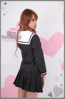 Sailor Uniform Anime Hell Girl Cosplay Costume S M L XL  
