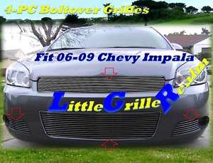 06 07 08 09 2006 2007 2008 2009 Chevy Impala Billet Grille Combo 