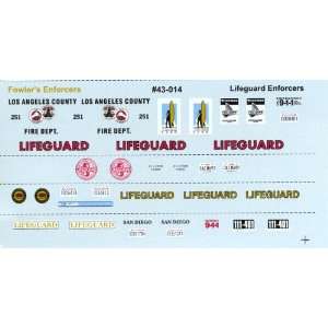  #43014 1/43 Lifeguard Enforcers Police Decals