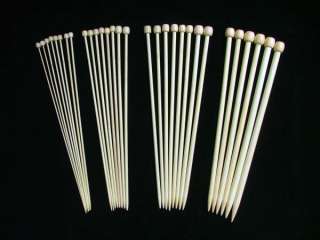 30cm/12 14 pairs bamboo single point needles, 2mm 10mm  