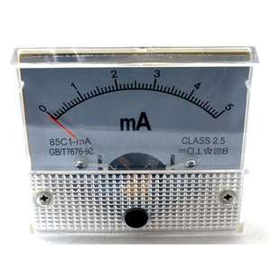 5mA DC AMP Analog Current Panel Meter Ammeter 0 5mA  